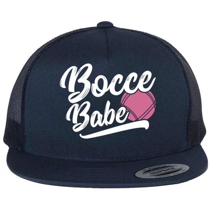 Bocce Funny Bocce Player Italian Bowling Bocce Ball Gift Flat Bill Trucker Hat