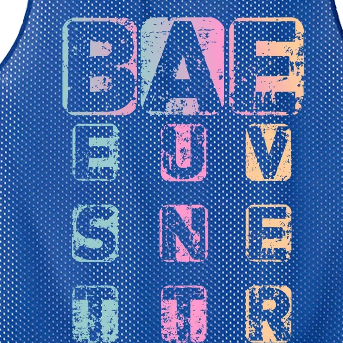 Bae Funny Best Auntie Ever Gift Mesh Reversible Basketball Jersey Tank