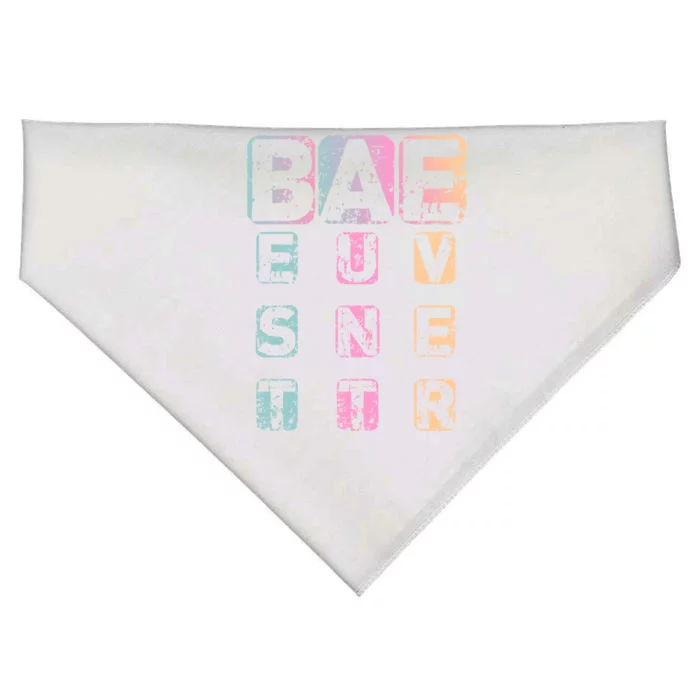 Bae Funny Best Auntie Ever Gift USA-Made Doggie Bandana