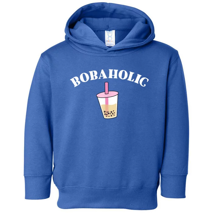 Bobaholic Funny Bubble Tea Toddler Hoodie