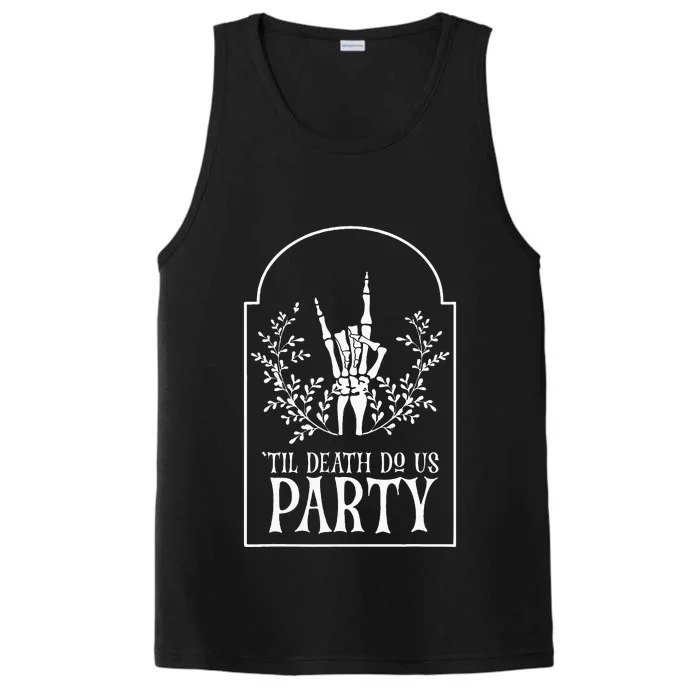 Bridesmaid Funny Bachelorette Party Til Death Do Us Party Performance Tank