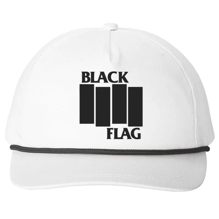 Black Flag Snapback Five-Panel Rope Hat