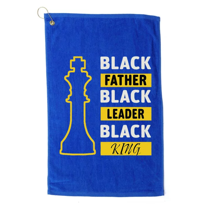 Black Father Black King Fathers Day Platinum Collection Golf Towel