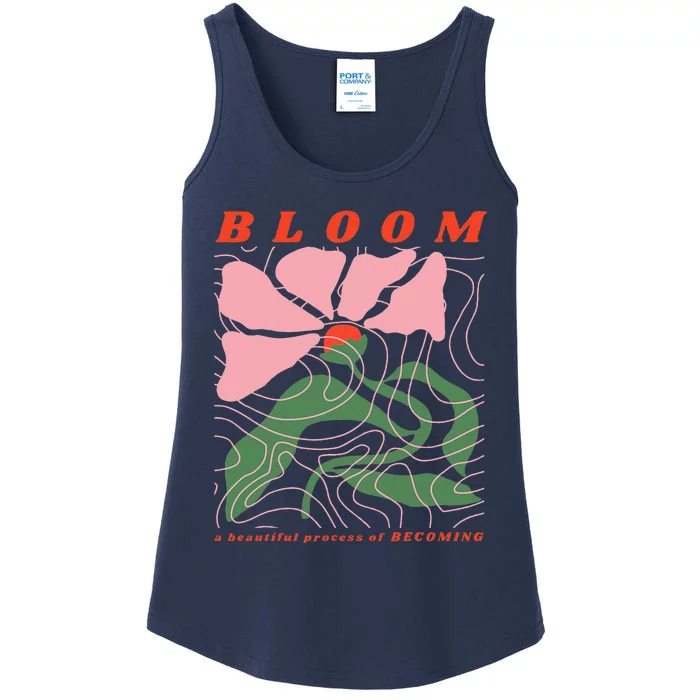 Bloom Flower Botanical Ladies Essential Tank