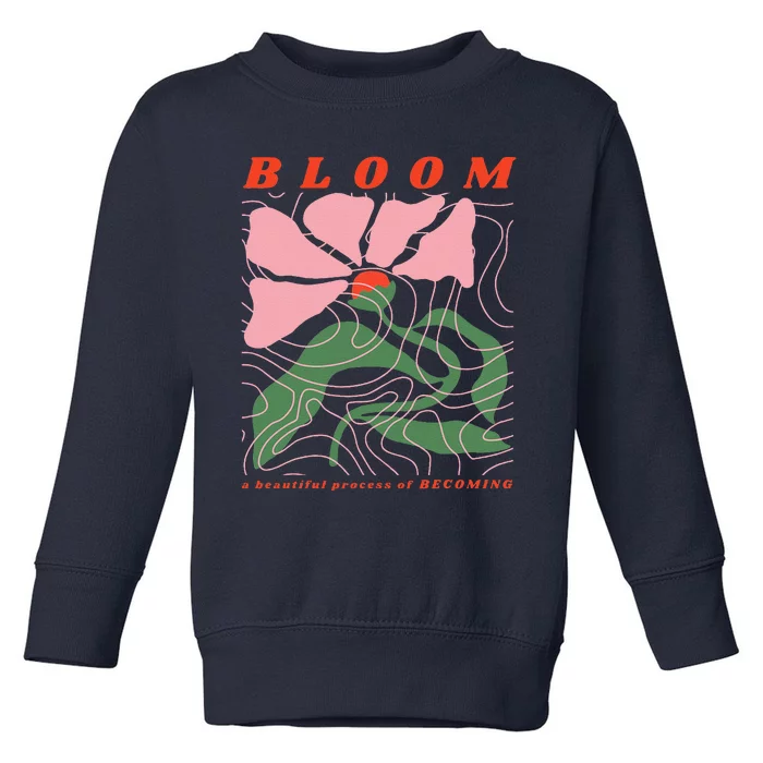 Bloom Flower Botanical Toddler Sweatshirt