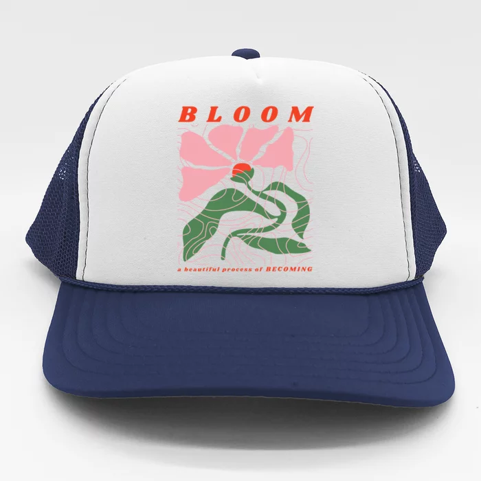 Bloom Flower Botanical Trucker Hat