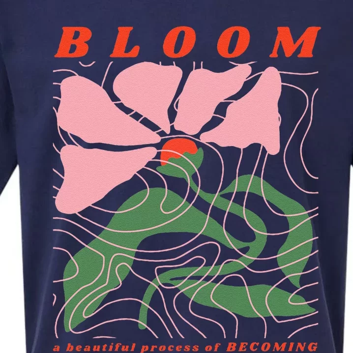 Bloom Flower Botanical Sueded Cloud Jersey T-Shirt