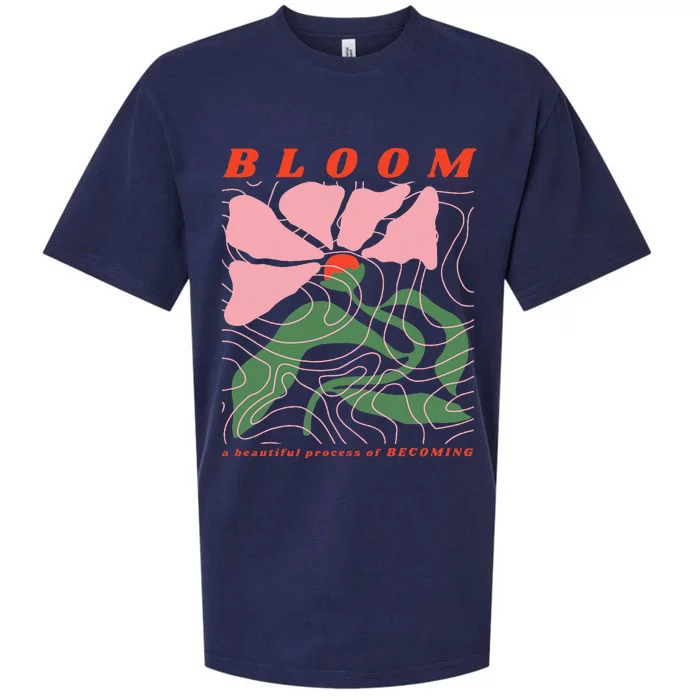 Bloom Flower Botanical Sueded Cloud Jersey T-Shirt