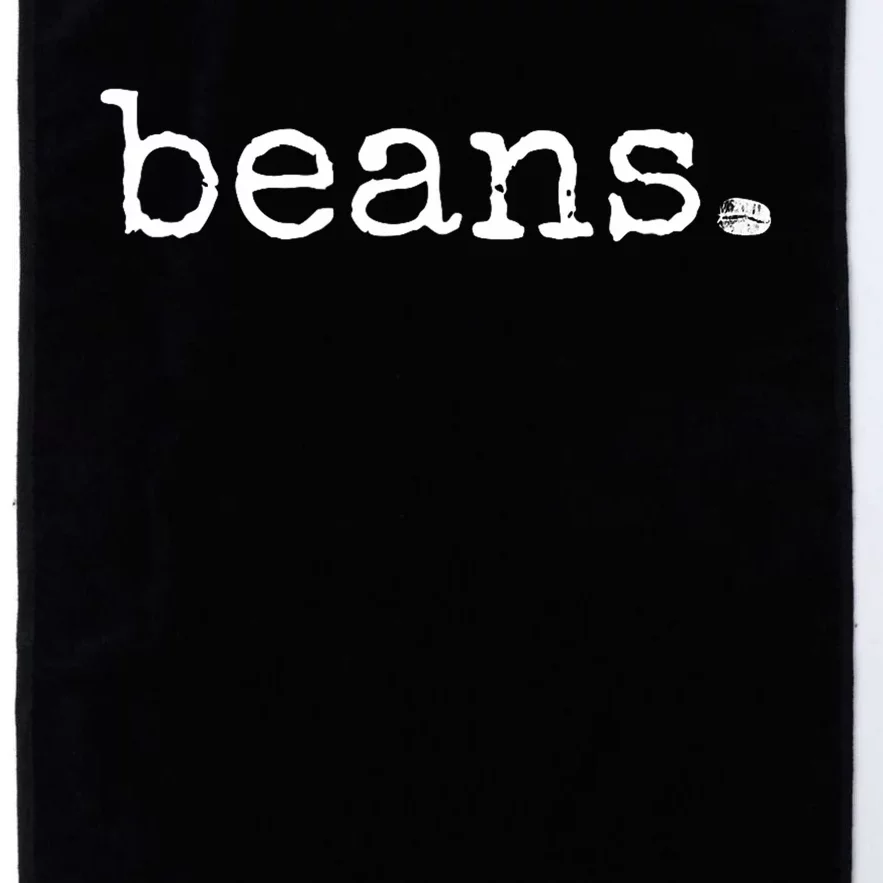 Beans Funny Barista Coffee Bean Espresso Bean Bean Lover Platinum Collection Golf Towel