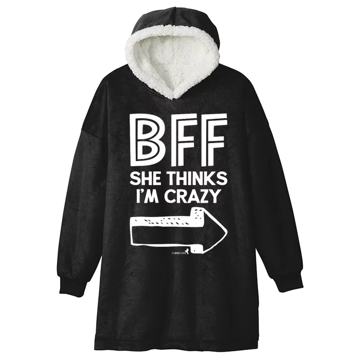 Best Friend Bff Part 1 Of 2 Funny Humorous Hooded Wearable Blanket