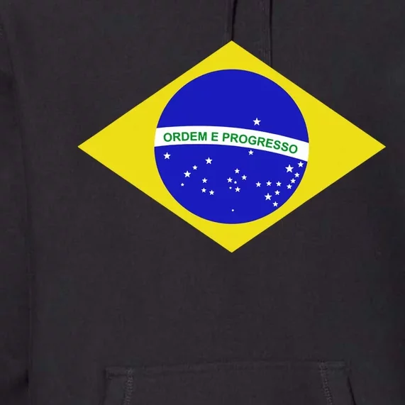 Brazilian Flag Premium Hoodie