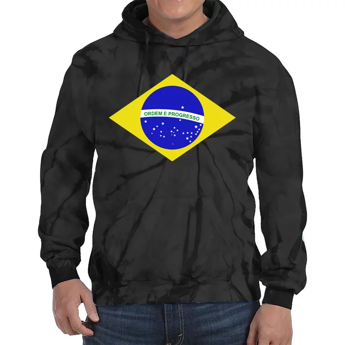 Brazilian Flag Tie Dye Hoodie