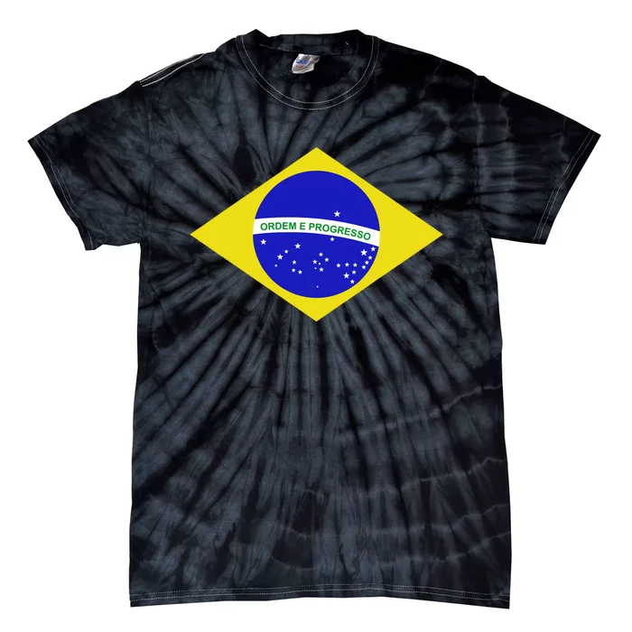 Brazilian Flag Tie-Dye T-Shirt