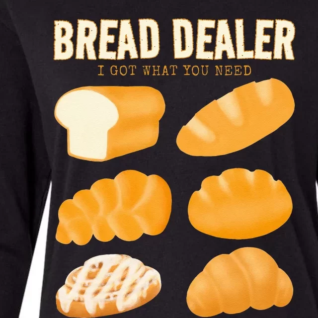 Bakery Funny Bread Baker Bread Dealer Making Dough Baking Womens Cotton Relaxed Long Sleeve T-Shirt