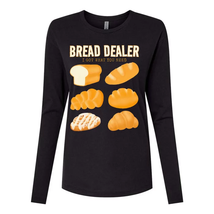 Bakery Funny Bread Baker Bread Dealer Making Dough Baking Womens Cotton Relaxed Long Sleeve T-Shirt