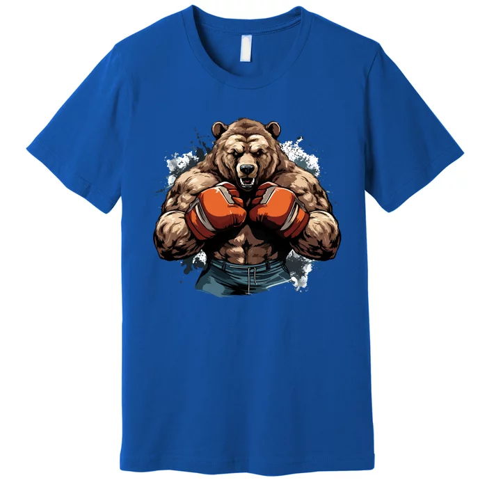 Boxing Fighter Bear Boxer Champ Mixed Martial Arts Gift Premium T-Shirt