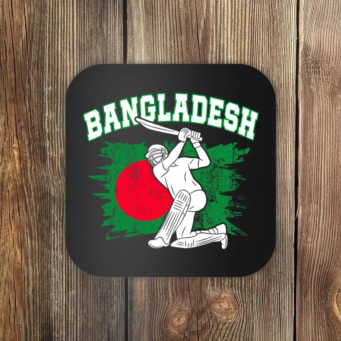 Bangladesh Flag Cricket 2024 Fans Player Coach Bangladeshi Coaster