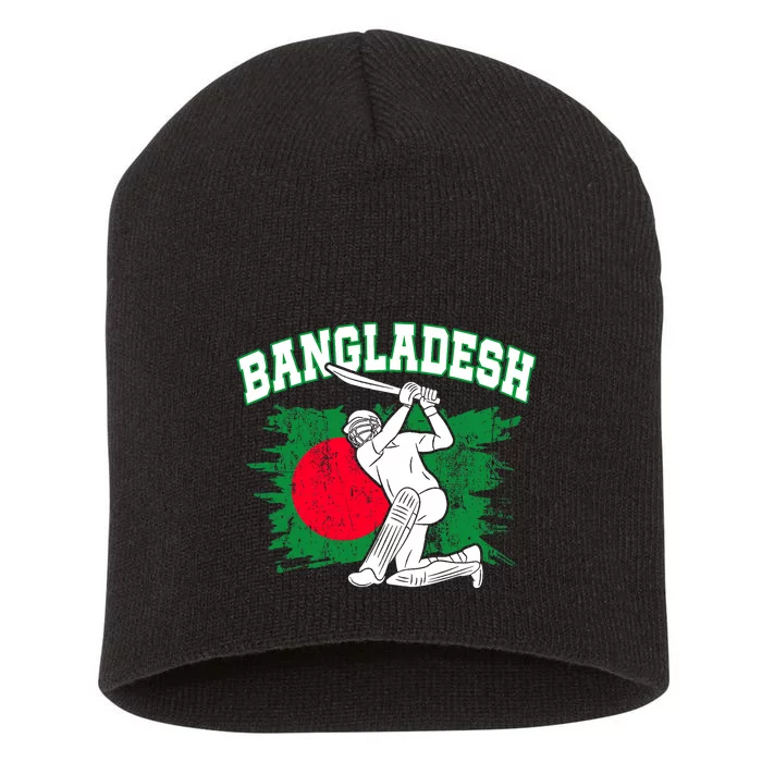 Bangladesh Flag Cricket 2024 Fans Player Coach Bangladeshi Short Acrylic Beanie