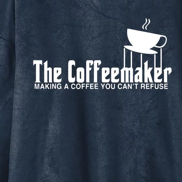 Barista Funny Coffeemaker Gift Best Barista Hooded Wearable Blanket