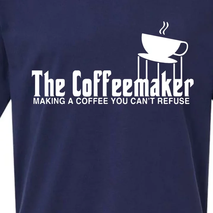 Barista Funny Coffeemaker Gift Best Barista Sueded Cloud Jersey T-Shirt