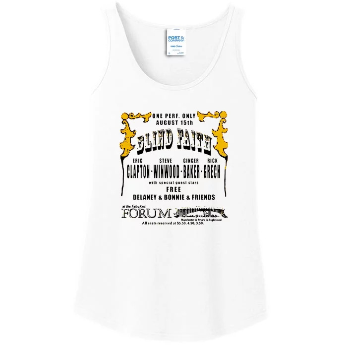 Blind Faith Concert Poster Classic Ladies Essential Tank