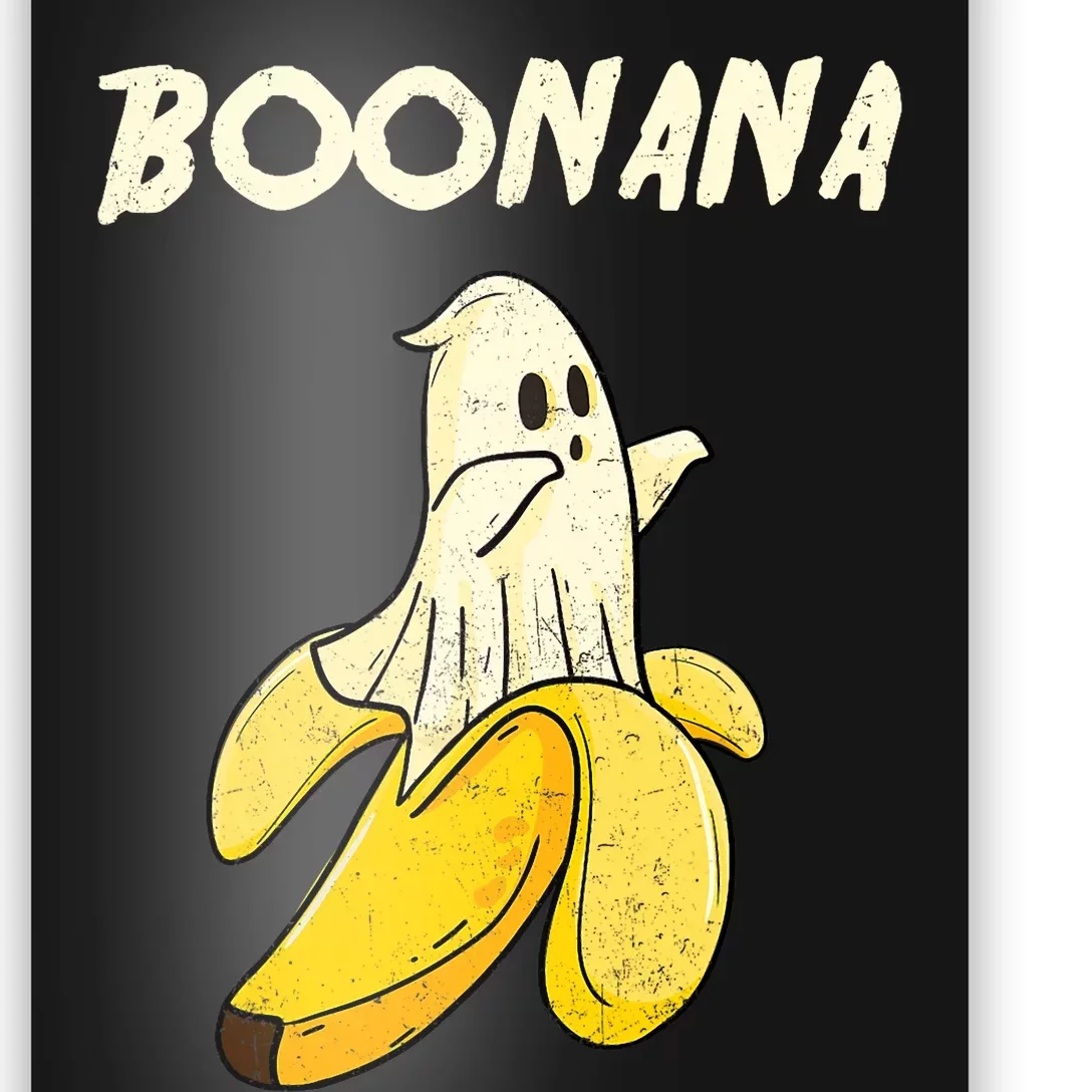 Boonana Funny Cute Banana Ghost Halloween Banana Lover Gifts Poster