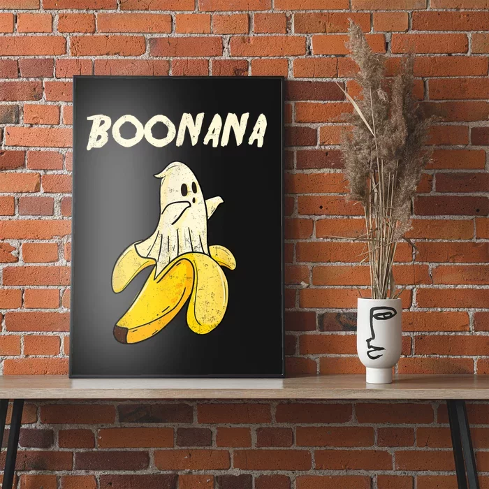 Boonana Funny Cute Banana Ghost Halloween Banana Lover Gifts Poster