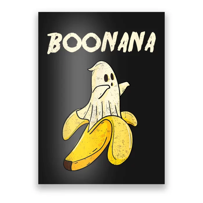 Boonana Funny Cute Banana Ghost Halloween Banana Lover Gifts Poster