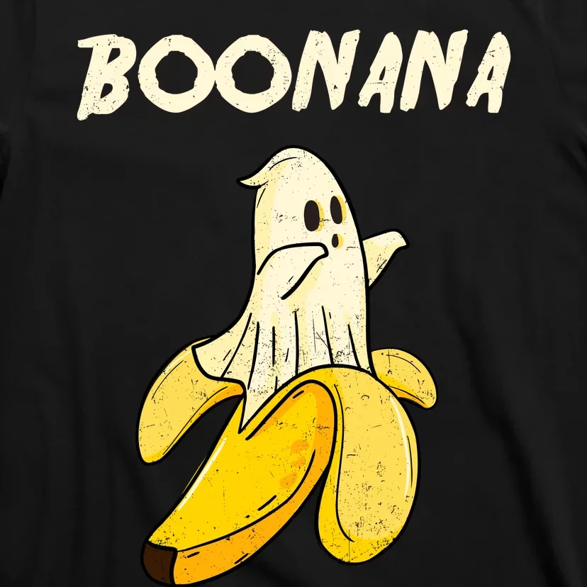 Boonana Funny Cute Banana Ghost Halloween Banana Lover Gifts T-Shirt