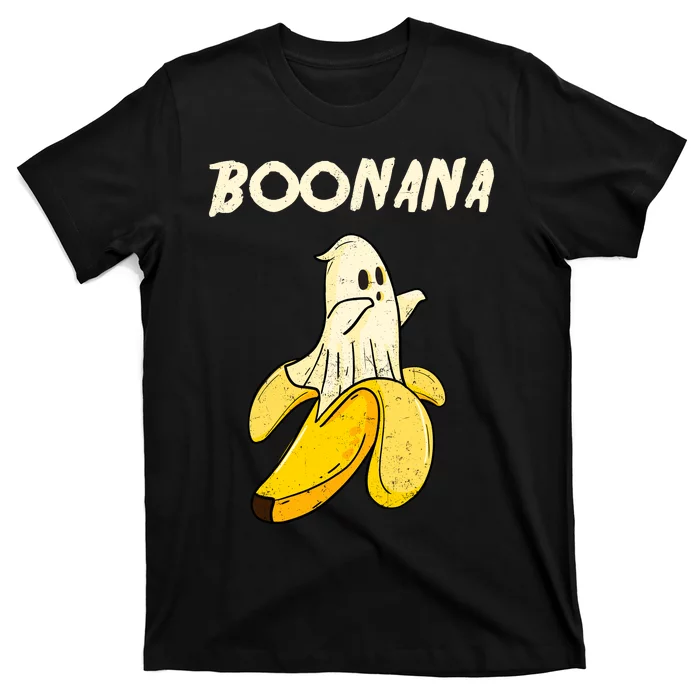 Boonana Funny Cute Banana Ghost Halloween Banana Lover Gifts T-Shirt