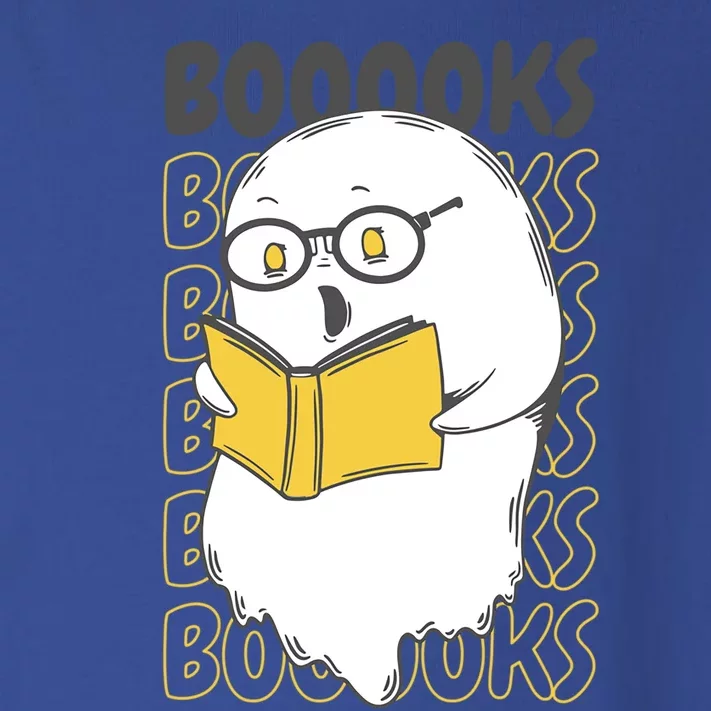 Boooks Funny Cartoon Ghost Reading Books Library Halloween Meaningful Gift Toddler Long Sleeve Shirt