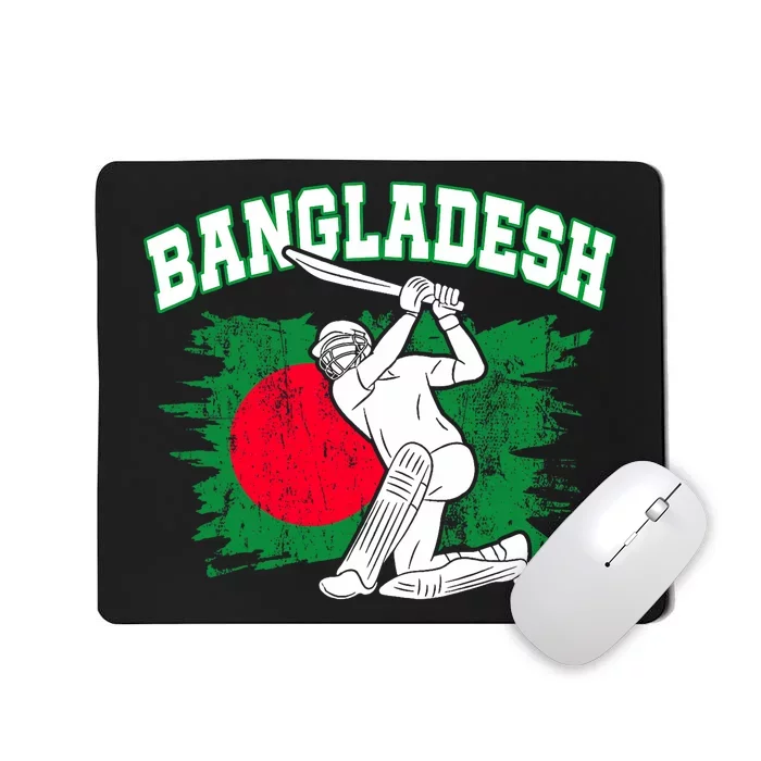 Bangladesh Flag Cricket 2024 Fans Player Coach Bangladeshi Trendy Mousepad