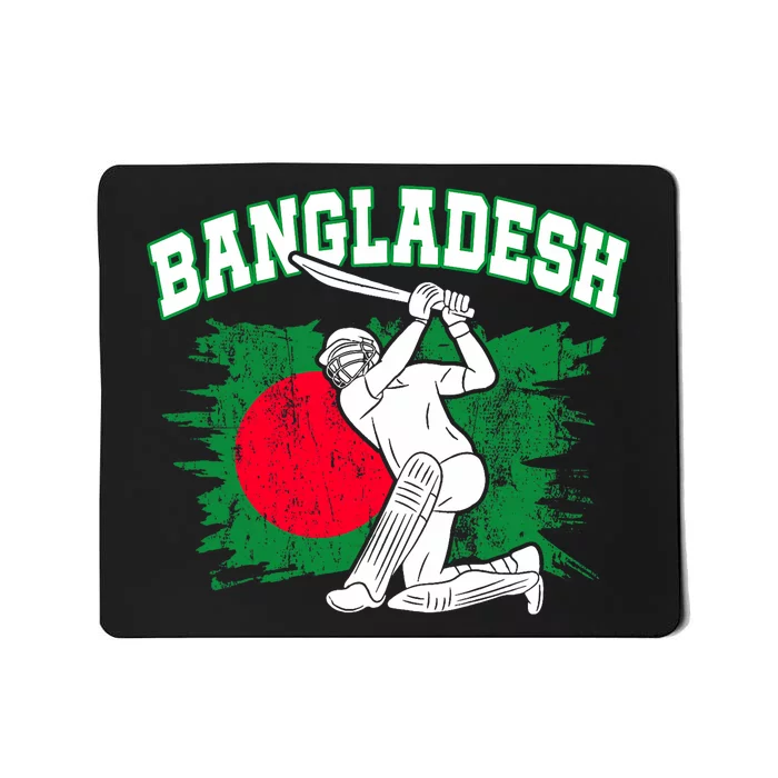 Bangladesh Flag Cricket 2024 Fans Player Coach Bangladeshi Trendy Mousepad