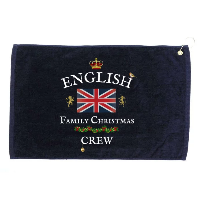 British Family Christmas Crew Union Jack Flag United Kingdom Cool Gift Grommeted Golf Towel