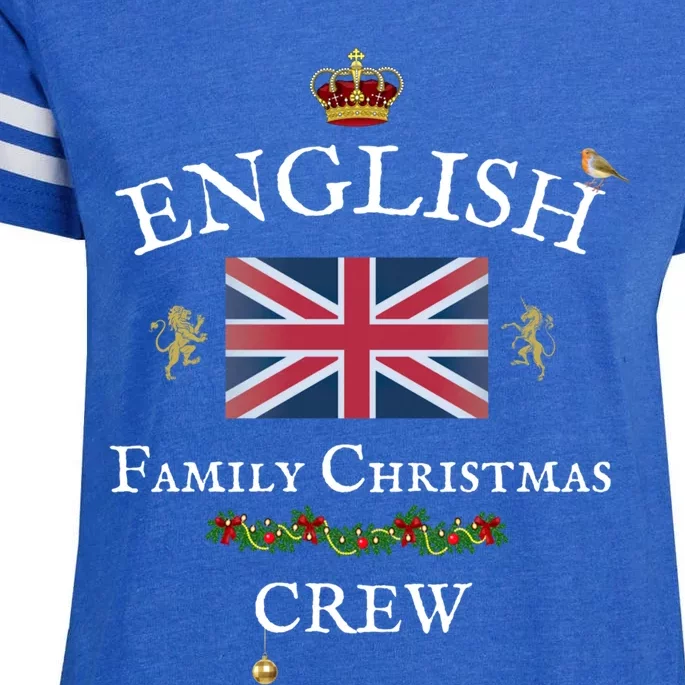 British Family Christmas Crew Union Jack Flag United Kingdom Cool Gift Enza Ladies Jersey Football T-Shirt