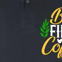 But First Coffee Graphic Softstyle Adult Sport Polo