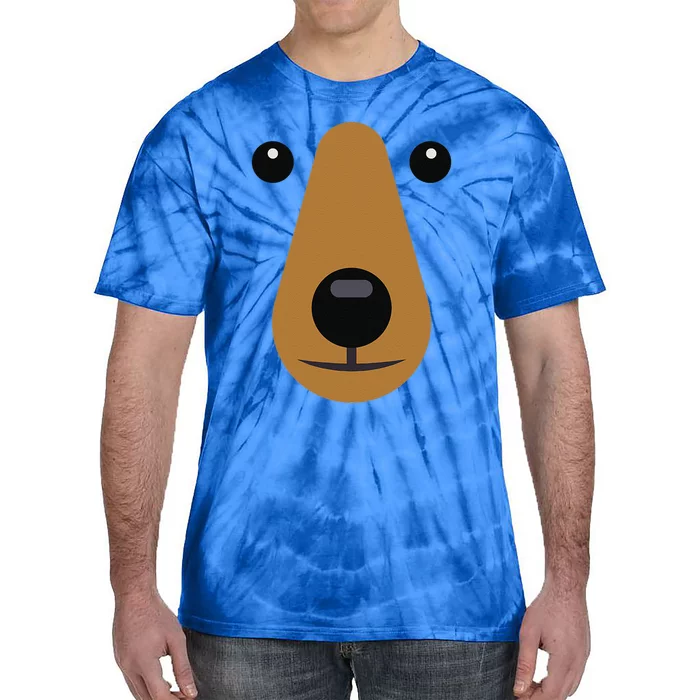 Bear Face Cute Easy Halloween Costumes Tie-Dye T-Shirt