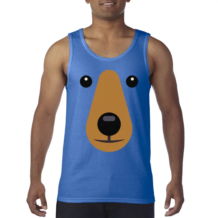 Bear Face Cute Easy Halloween Costumes Tank Top