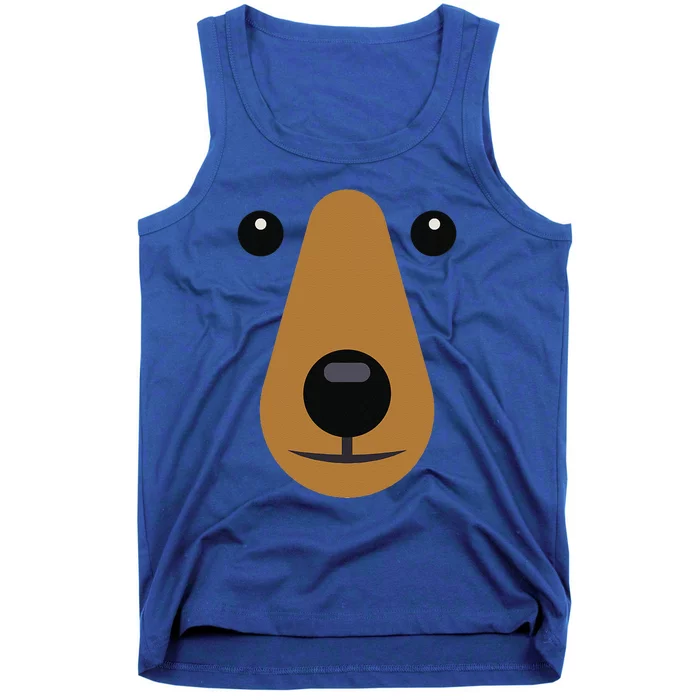 Bear Face Cute Easy Halloween Costumes Tank Top