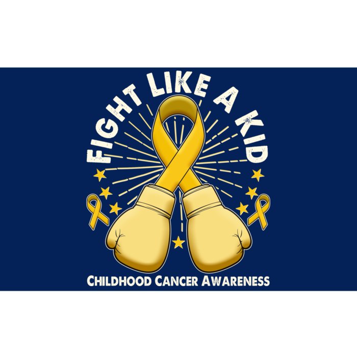 Boxing Fight Childhood Cancer Awareness Bumper Sticker