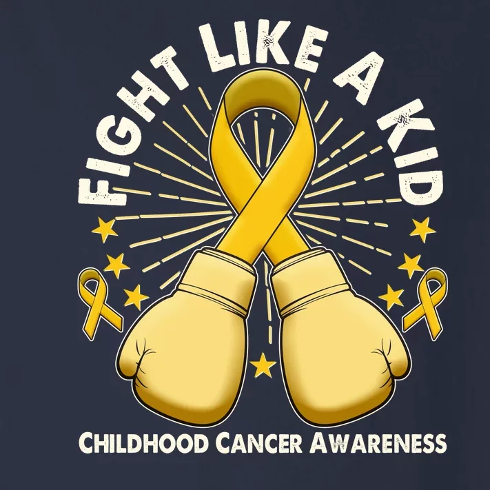 Boxing Fight Childhood Cancer Awareness Toddler Long Sleeve Shirt