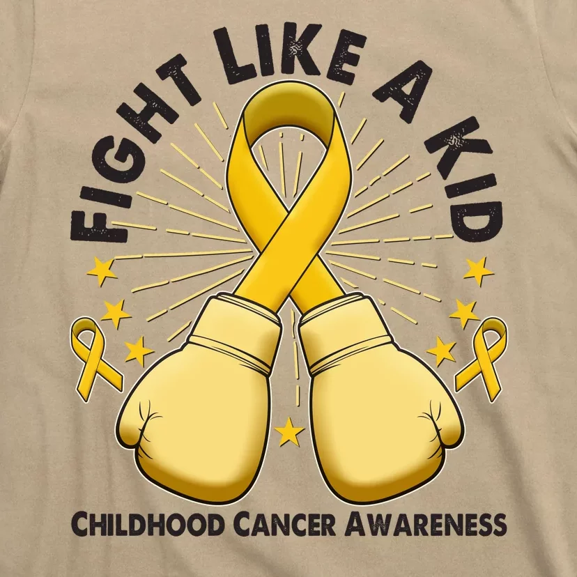 Boxing Fight Childhood Cancer Awareness T-Shirt