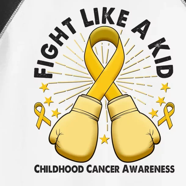 Boxing Fight Childhood Cancer Awareness Toddler Fine Jersey T-Shirt