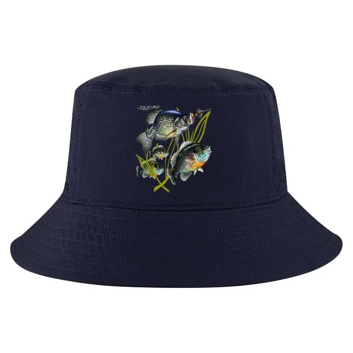 Black Fly Crappie Bluegill Fishing Panfish Flies Jig Cool Comfort Performance Bucket Hat