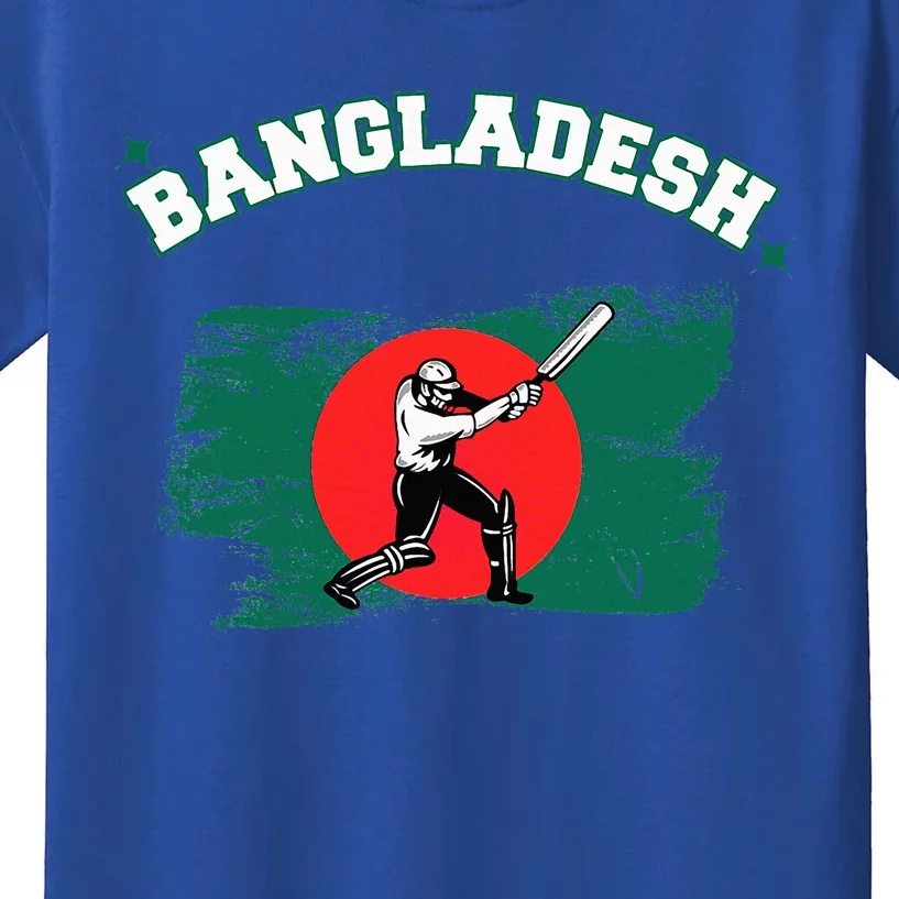 Bangladesh Flag Cricket Jersey Fans Player Kids T-Shirt