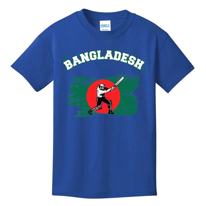 Bangladesh Flag Cricket Jersey Fans Player Kids T-Shirt