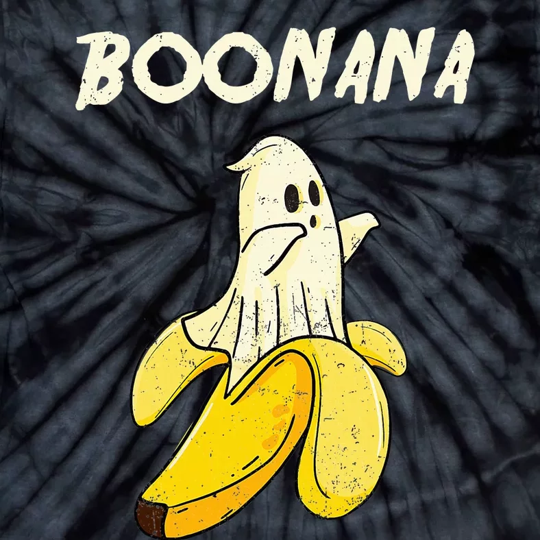 Boonana Funny Cute Banana Ghost Halloween Banana Lover Gifts Tie-Dye T-Shirt