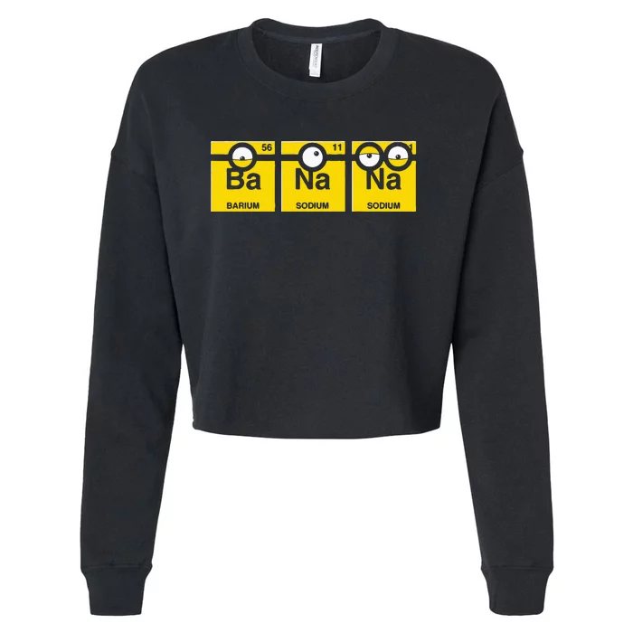 Banana Funny Chemistry Cropped Pullover Crew