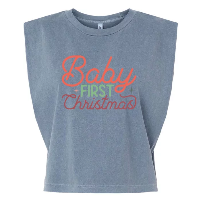 Baby First Christmas Garment-Dyed Women's Muscle Tee