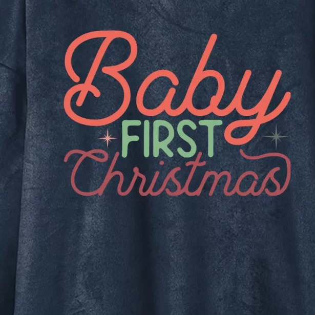 Baby First Christmas Hooded Wearable Blanket